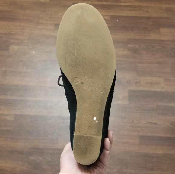 Women's Leather Wedge Booties - Picture 4 of 7